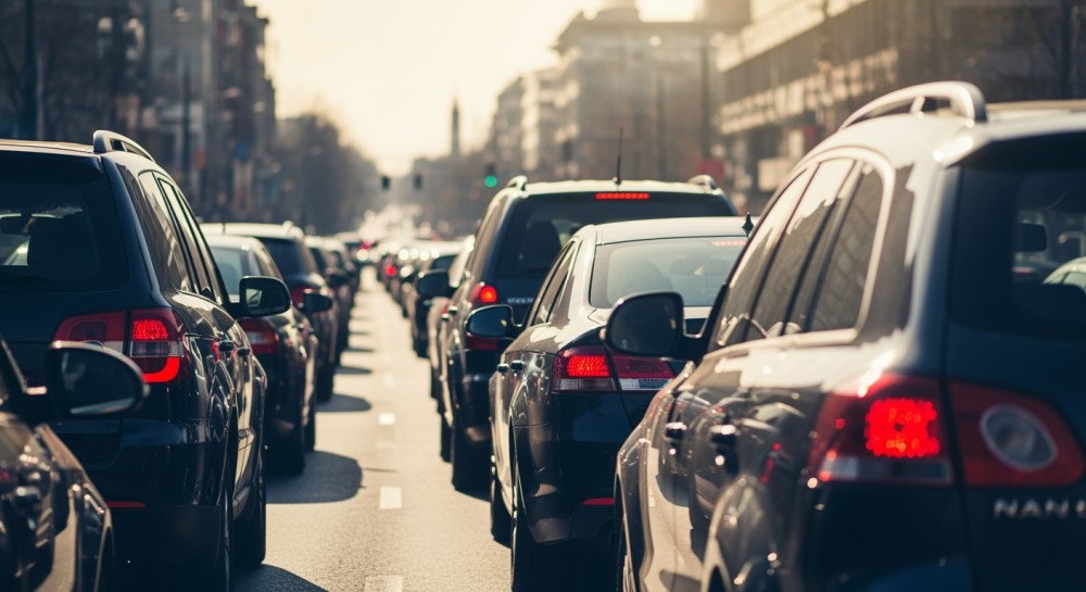 Koło busa spadło na DK74, uderzając w osobówkę – na szczęście bez ofiar!