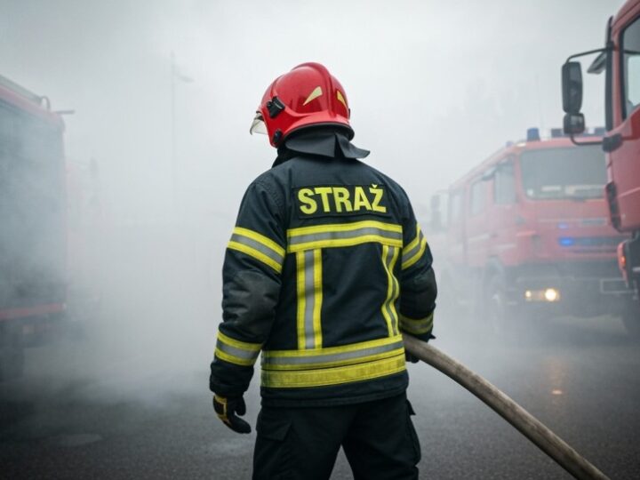 Pożar w Kielcach: Dom jednorodzinny w ogniu, jedna osoba bezpieczna
