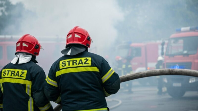 Pożar w opuszczonym budynku przy ulicy Silnicznej w Kielcach