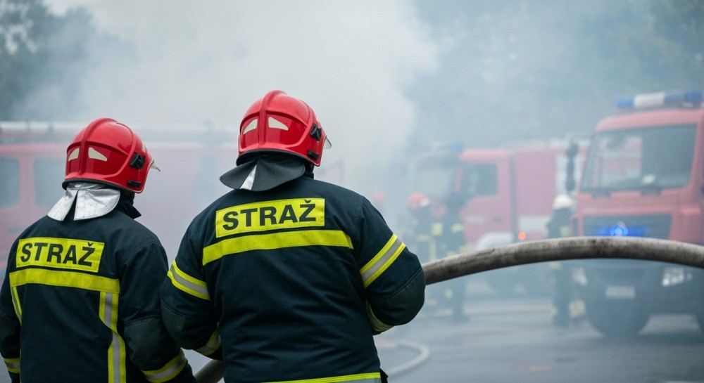 Pożar w opuszczonym budynku przy ulicy Silnicznej w Kielcach