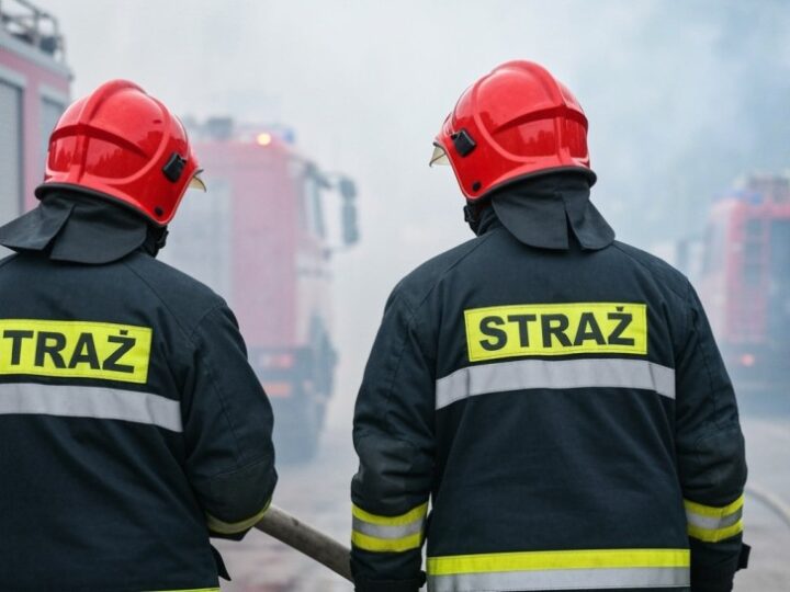 Policjanci błyskawicznie ugasili pożar w ruchliwym miejscu