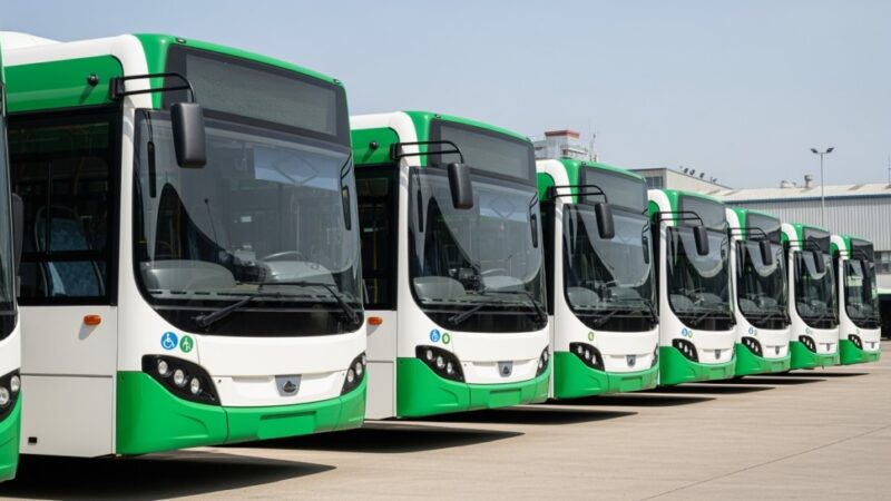 Autobusy linii 47 zablokowane na Świętokrzyskiej w Leszczynach