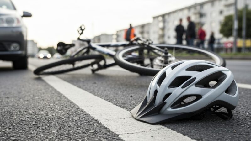 Pijany kierowca potrącił rowerzystę i trafił do aresztu