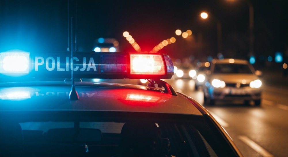Niebezpieczne groźby pod szkołą w Bielinach – policja działa!