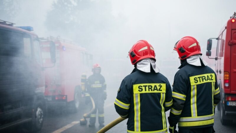 Pożar w Ostrowcu: dramatyczna ewakuacja i heroiczną walka strażaków