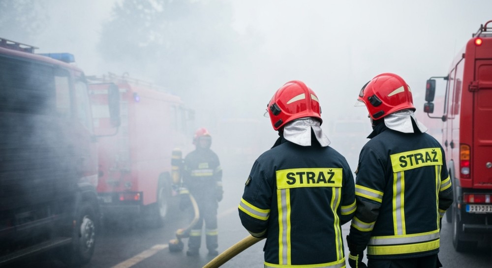 Pożar w Ostrowcu: dramatyczna ewakuacja i heroiczną walka strażaków
