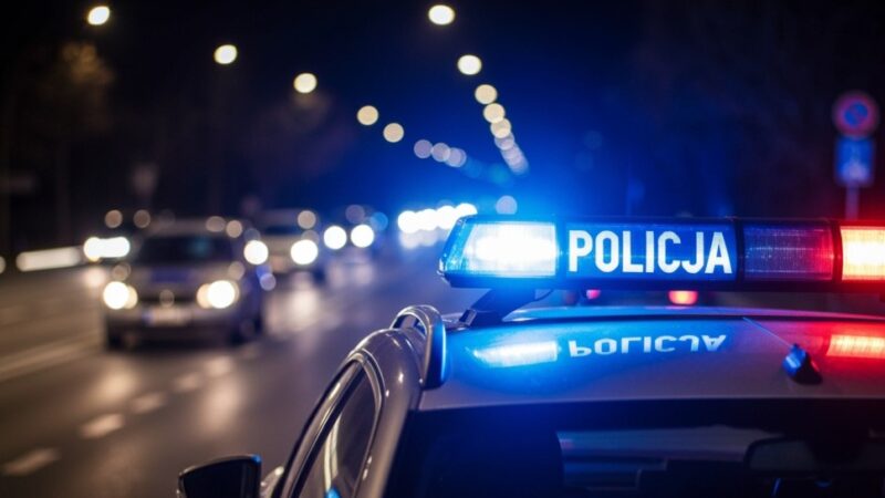 Niebezpieczna ucieczka w Ostrowcu: pijany kierowca potrąca policjanta podczas pościgu