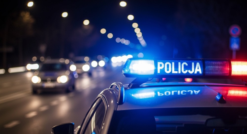Niebezpieczna ucieczka w Ostrowcu: pijany kierowca potrąca policjanta podczas pościgu