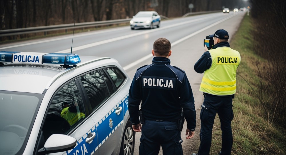 Młody kierowca ukarany za przekroczenie prędkości o 60 km/h w strefie zabudowanej