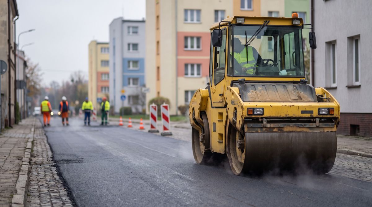 Ulica Ściegiennego po remoncie. Kierowcy jeszcze poczekają na stały ruch